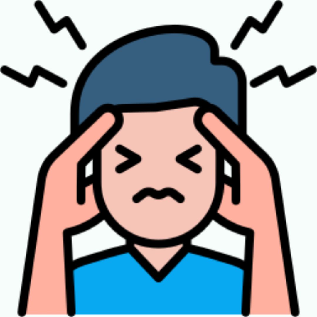 Stressed person symbolizing emotional imbalance