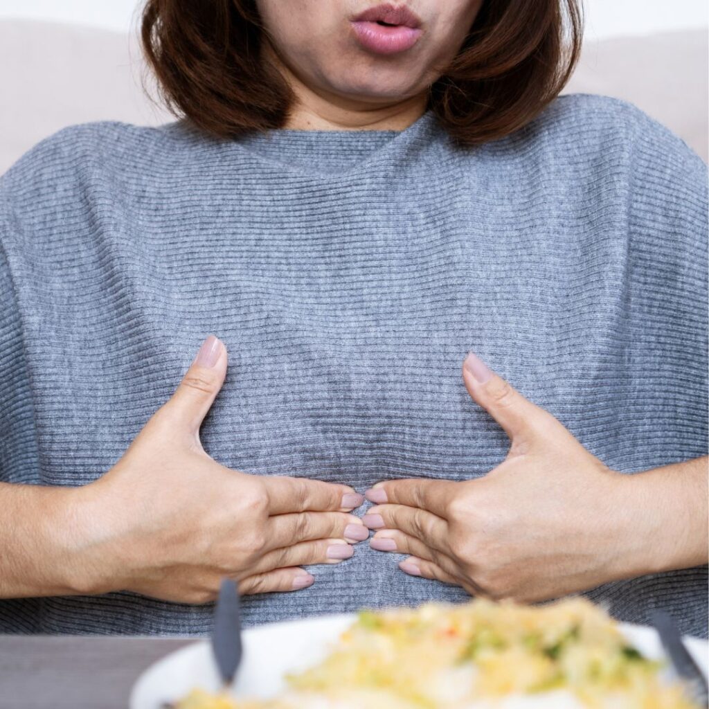 Gas or bloating after eating