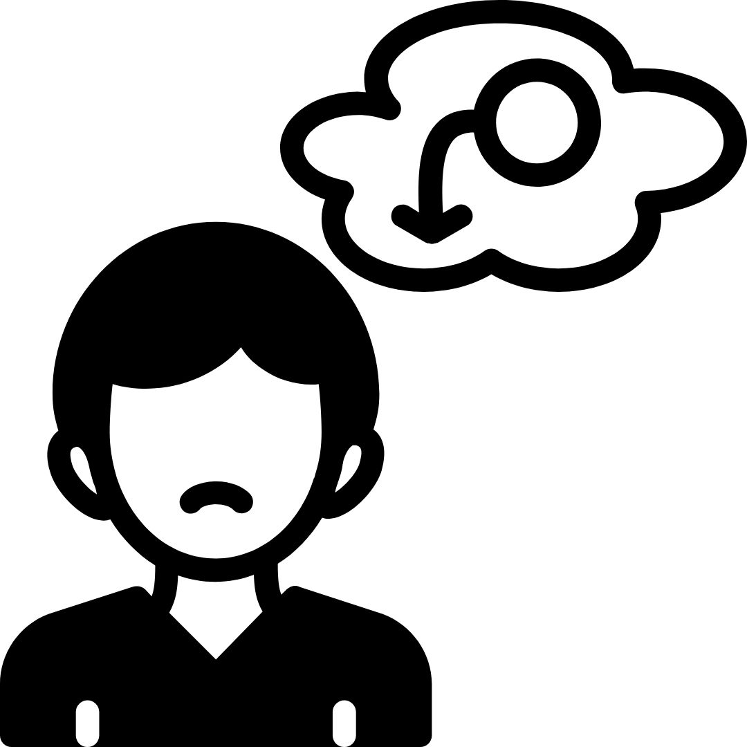 Icon of male reproductive issues like erectile dysfunction
