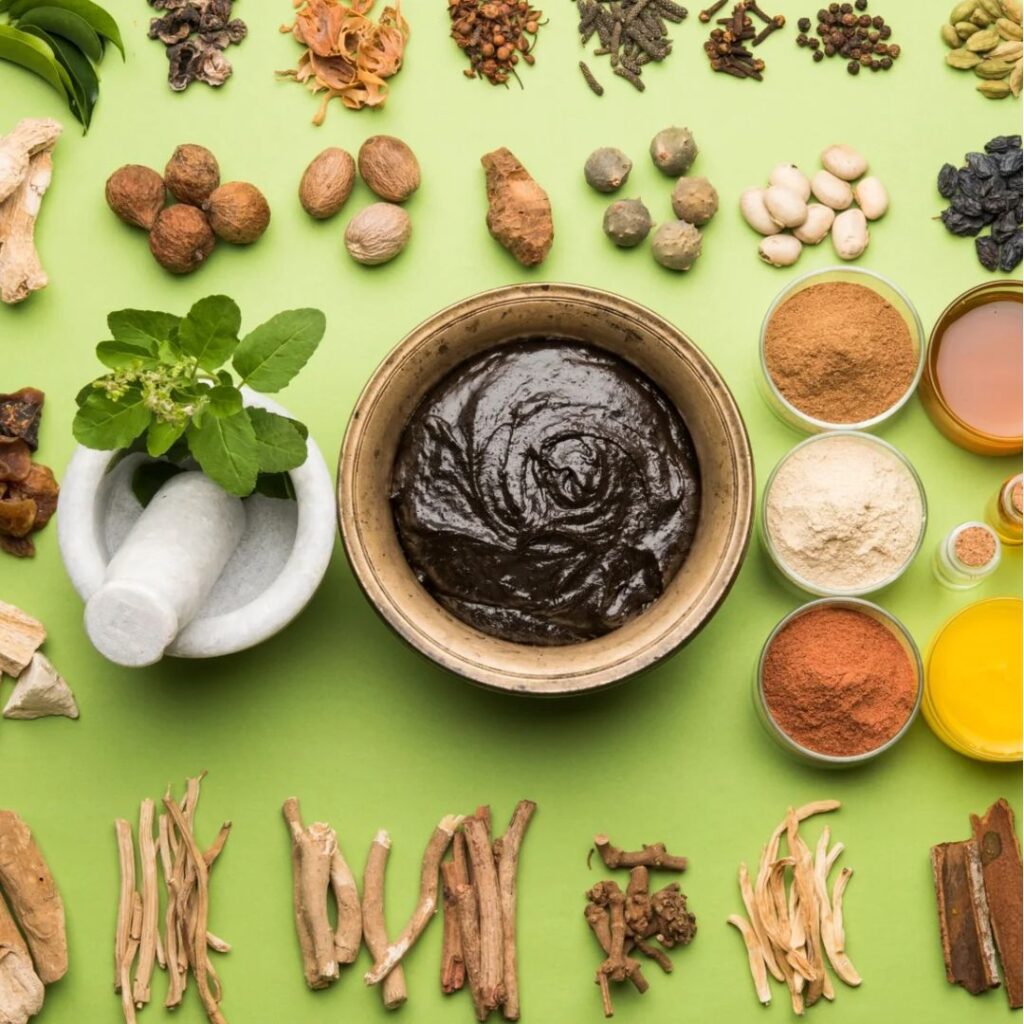 Rasayana Chikitsa ingredients used to build vitality and reproductive strength