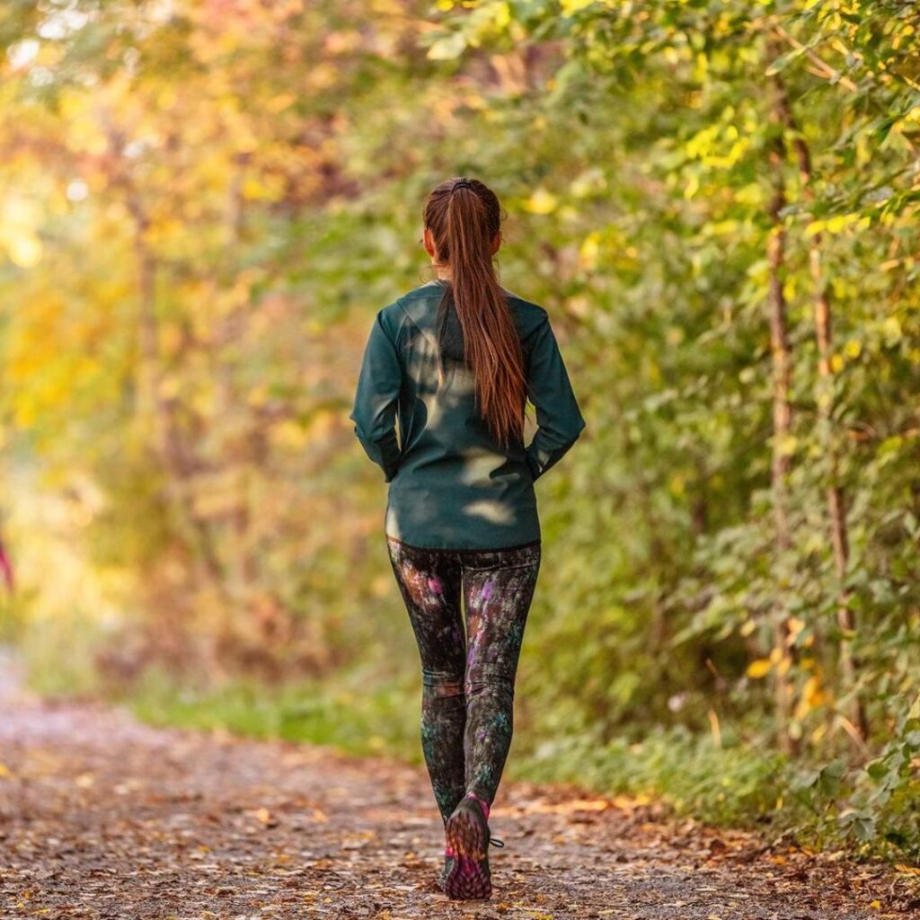 Mindful morning or evening walks that balance Vata and uplift mood as part of Ayurvedic mental wellness habits