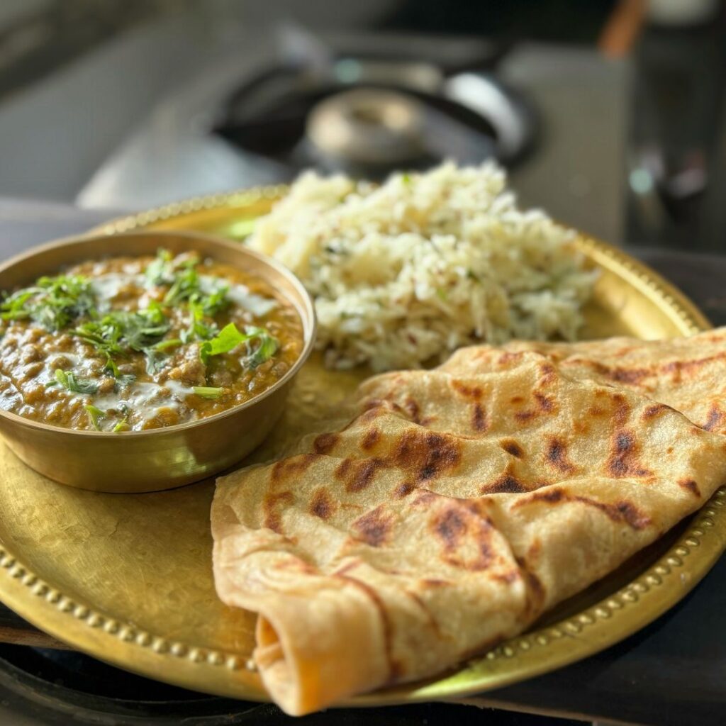 Warm freshly prepared meal as part of a kidney friendly diet