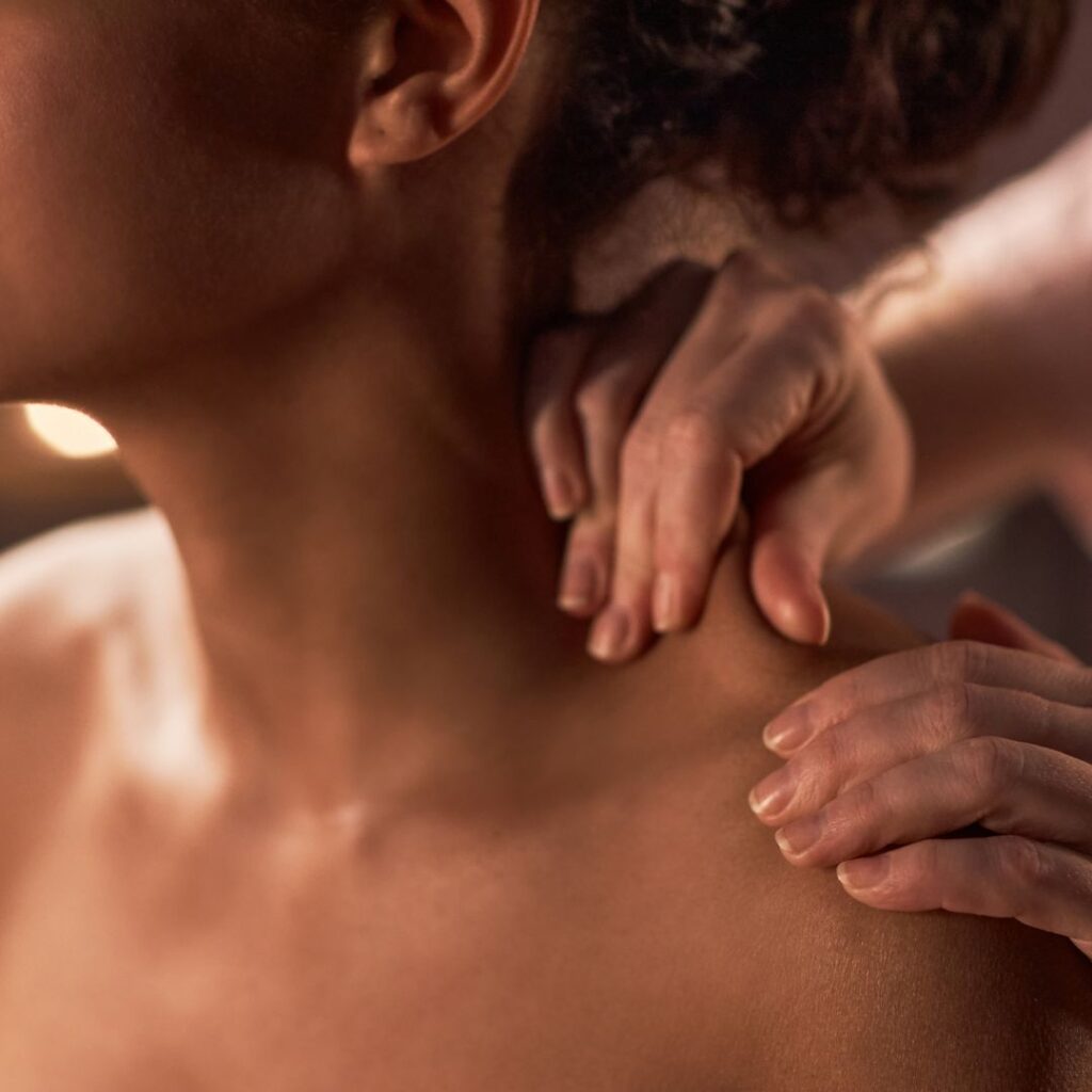 Relief from neck and shoulder tension through Shiro Abhyanga