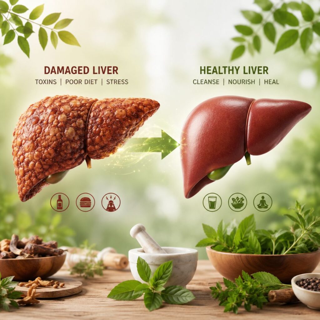 Ayurvedic treatment for Fatty Liver Disease, Liver Cirrhosis and Jaundice with holistic liver health support