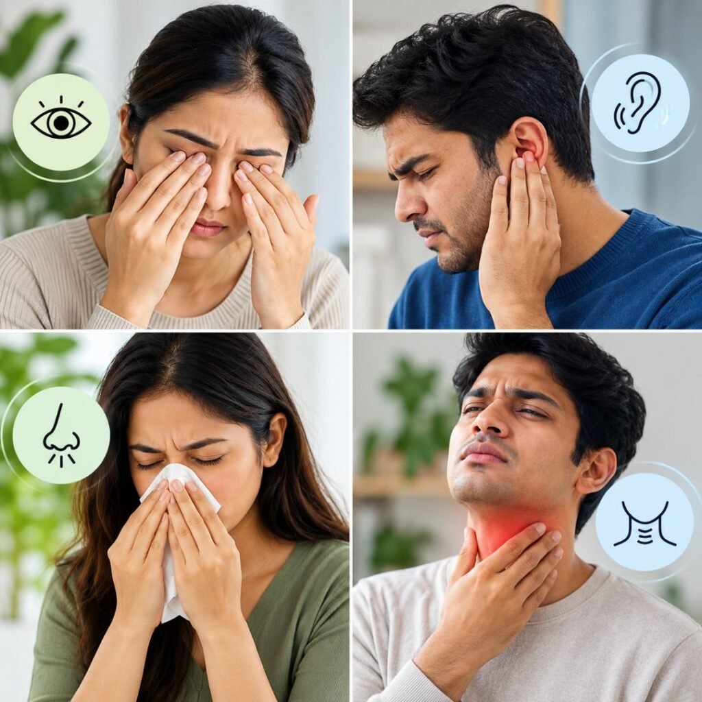 Eye, ear, nose and throat health concerns